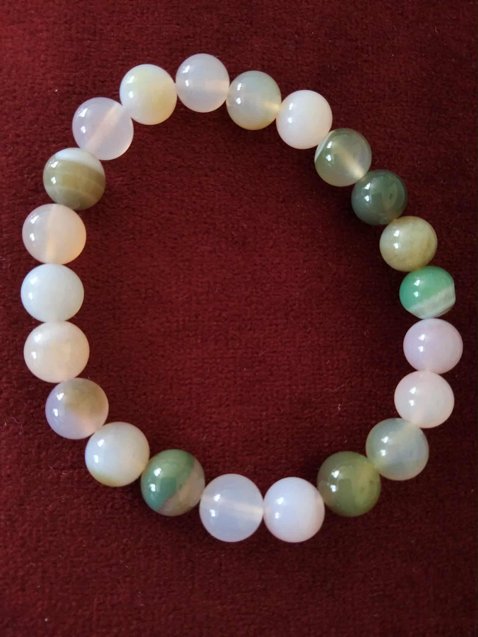 Bracelet agate mixte