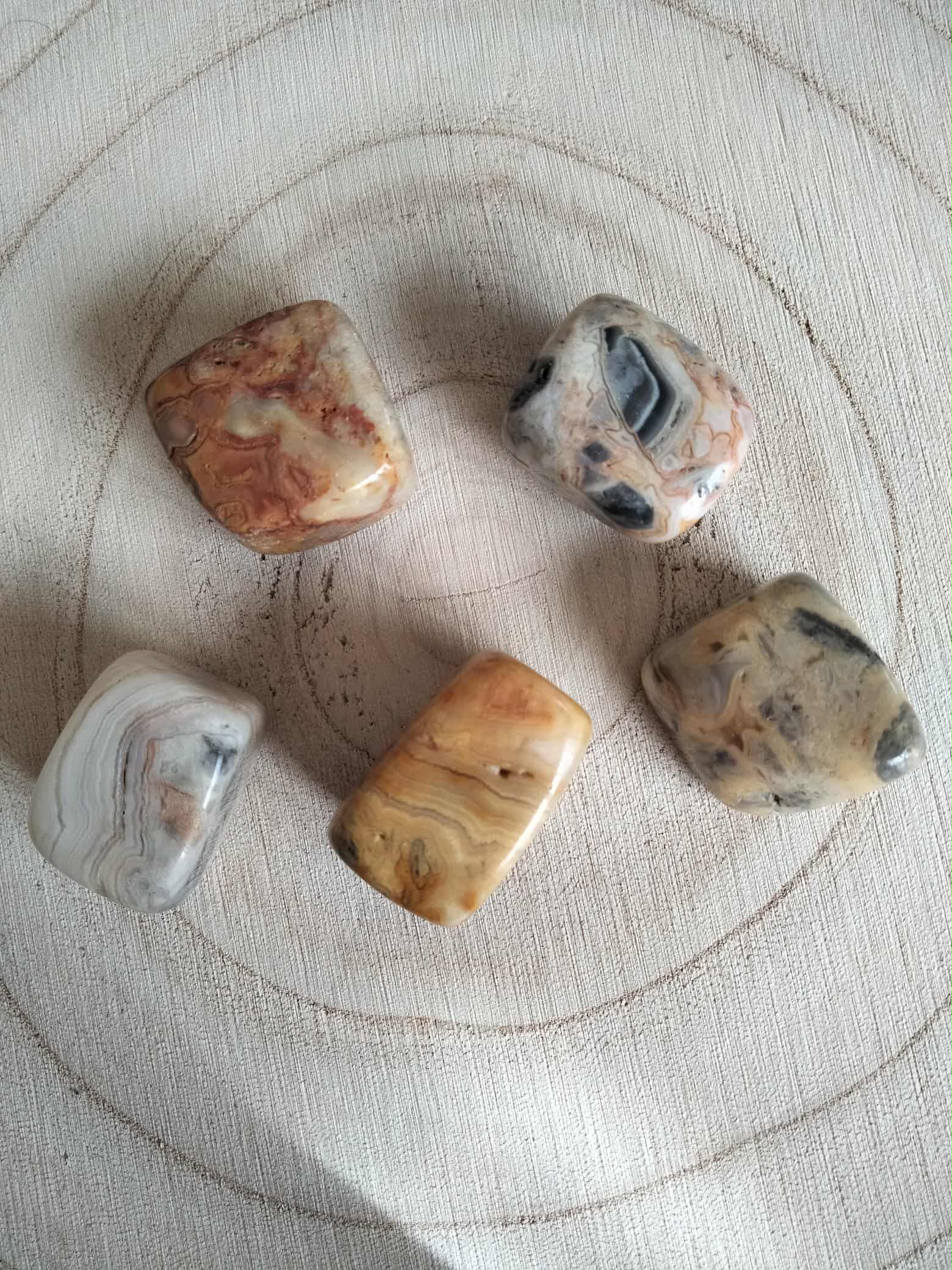 Pierre roulée Agate crazy lace