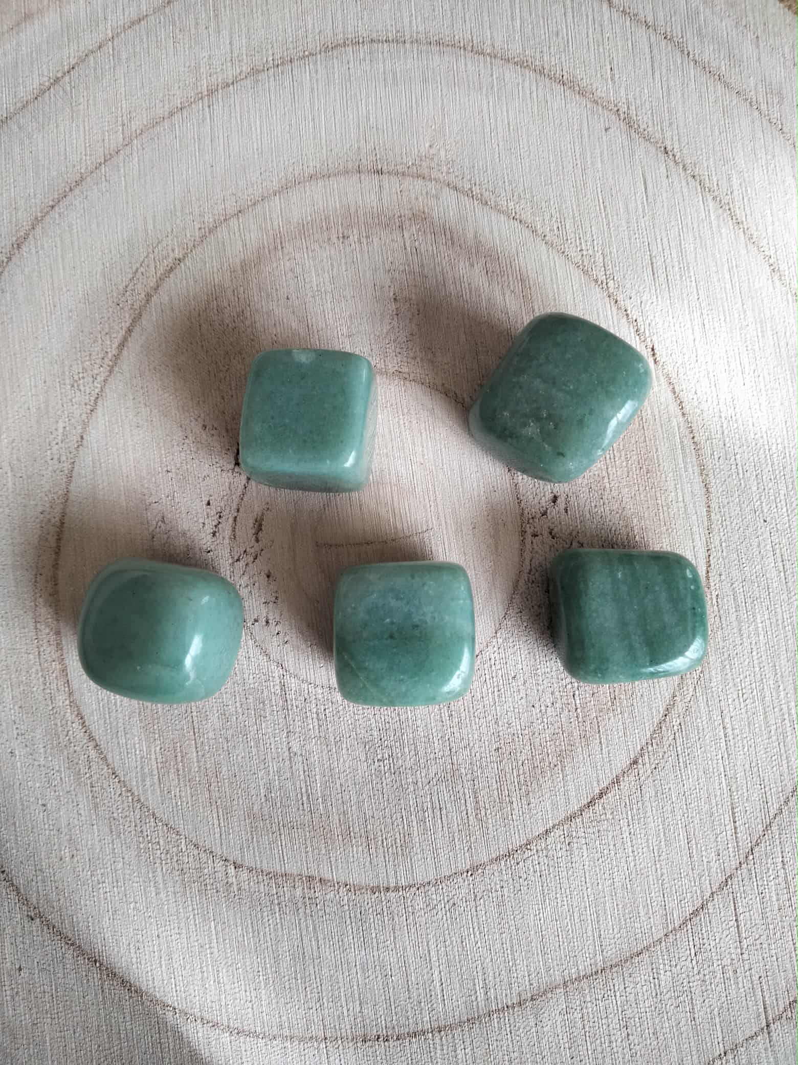 Pierre roulée Aventurine verte