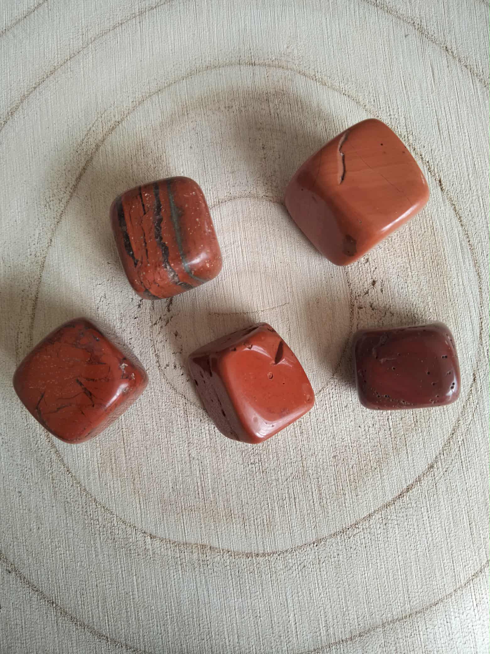 Pierre roulée Jaspe rouge