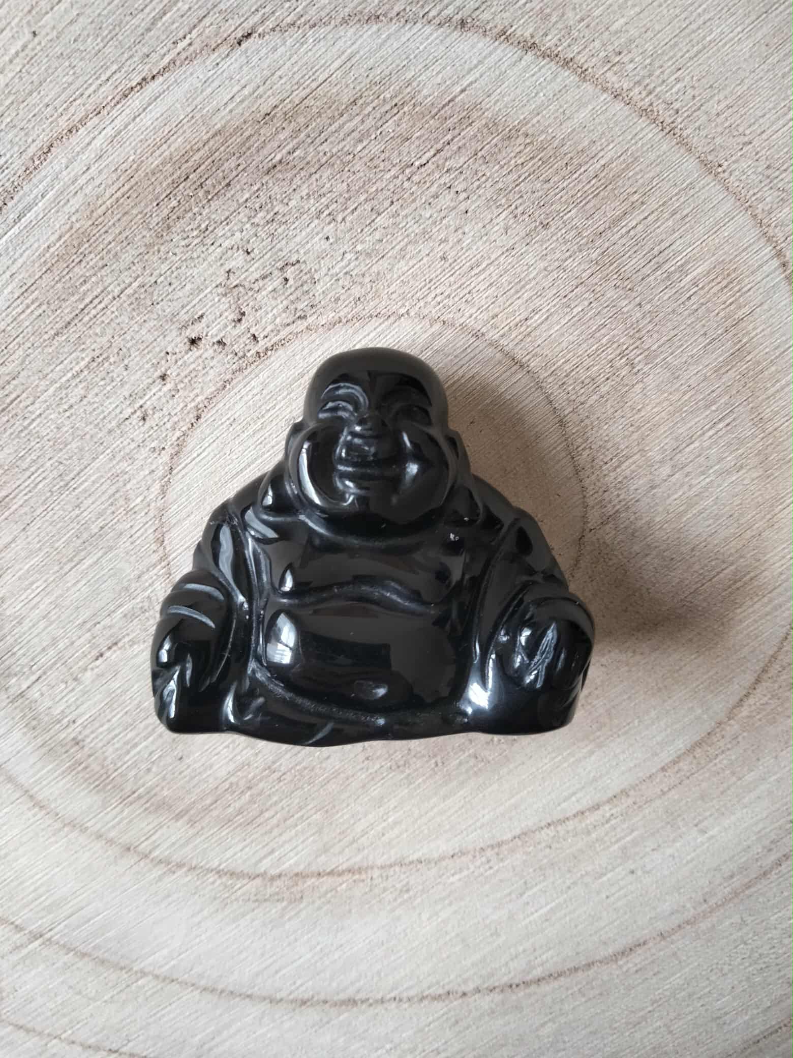 Bouddha Obsidienne noir