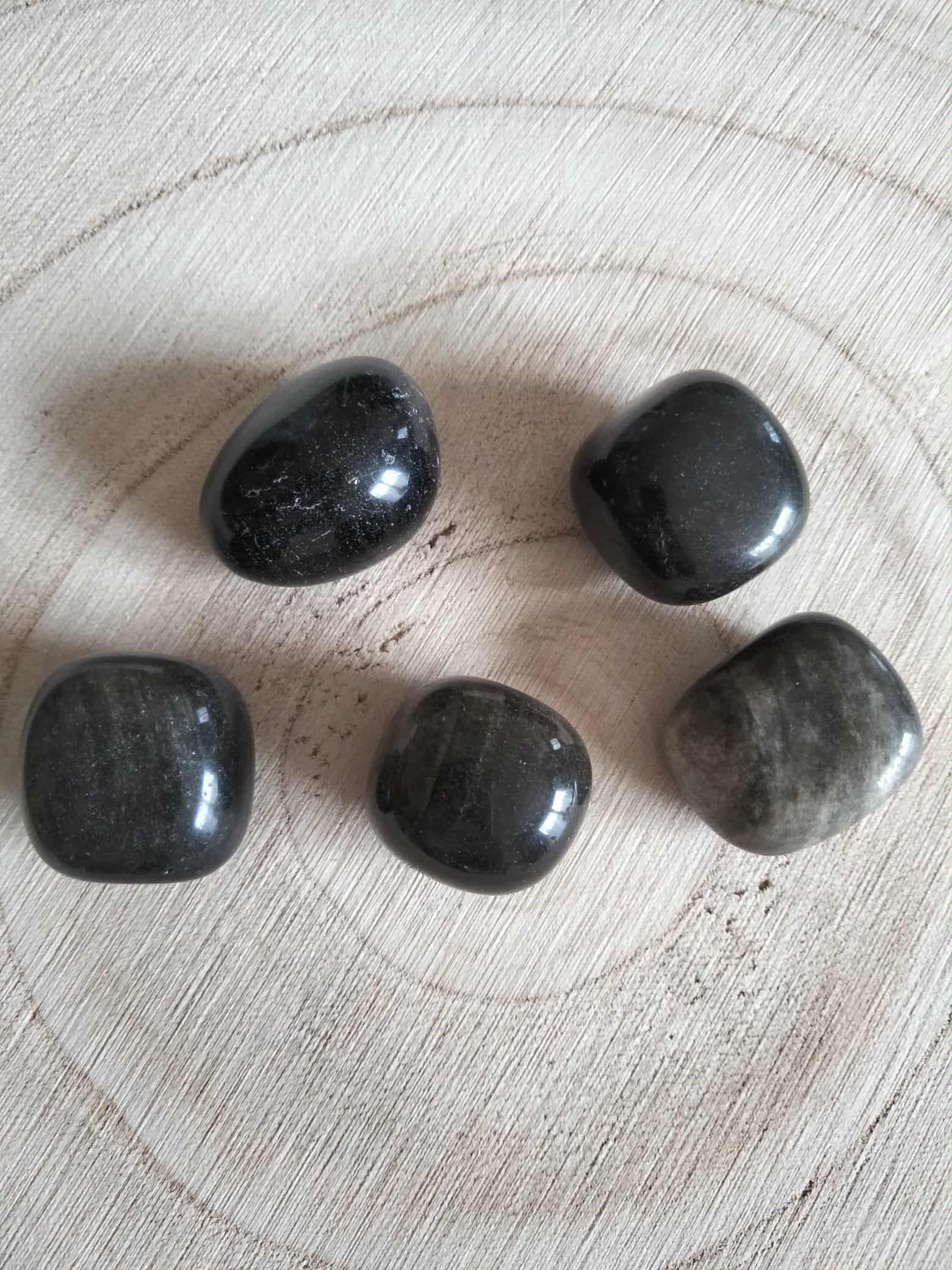 Pierre roulée Obsidienne dorée