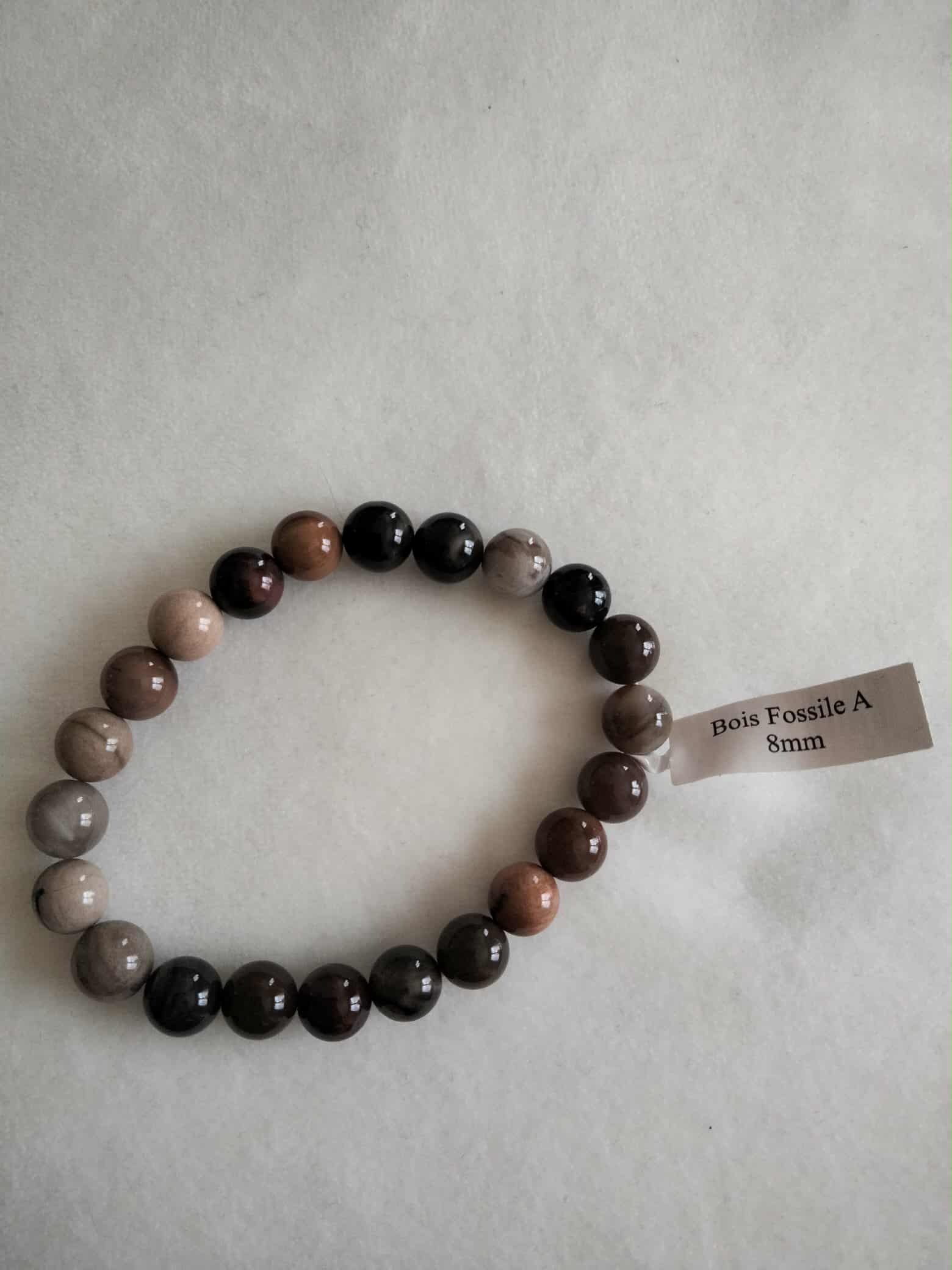 Bracelet bois fossile A