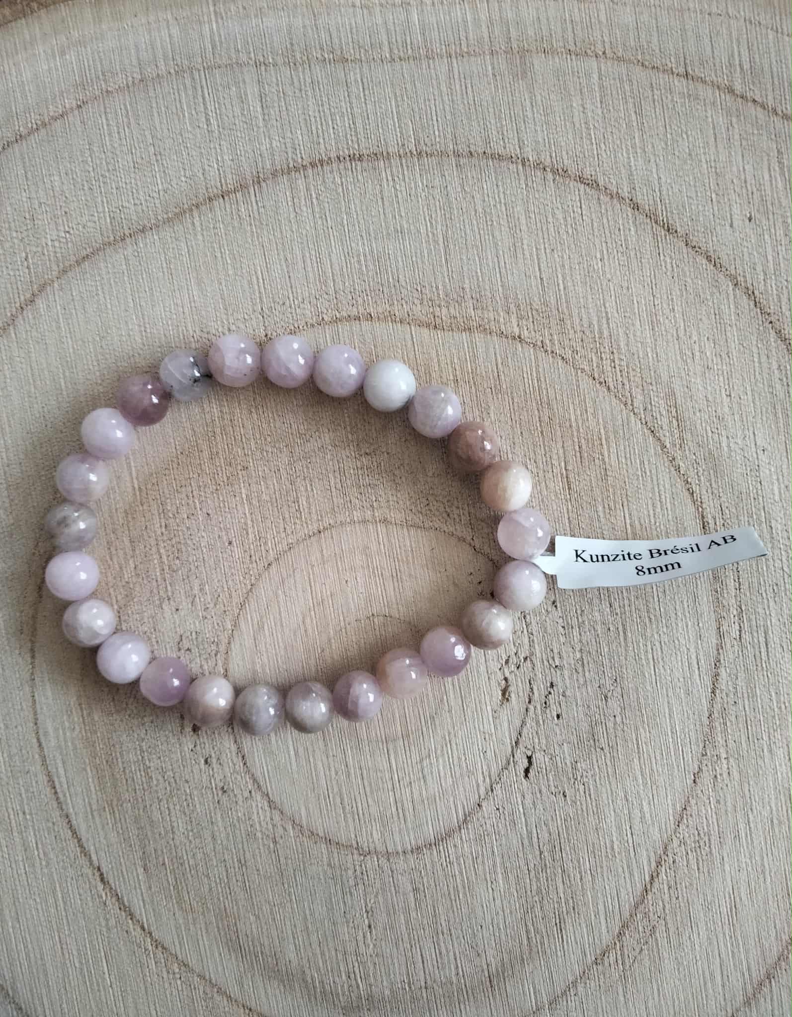 Bracelet Kunzite du brasil AB