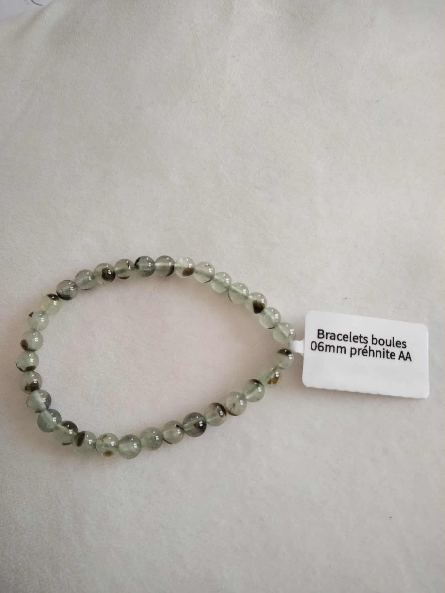 Bracelet en Préhnite AA